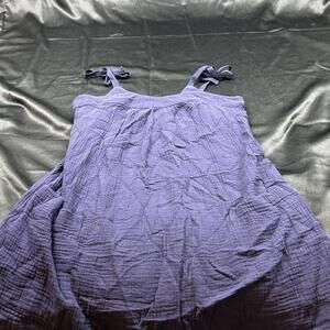 The Loft WOMENS Navy Babydoll Tank Top Adjustable Straps Petite S NWT